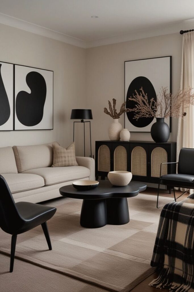 subtle black accent