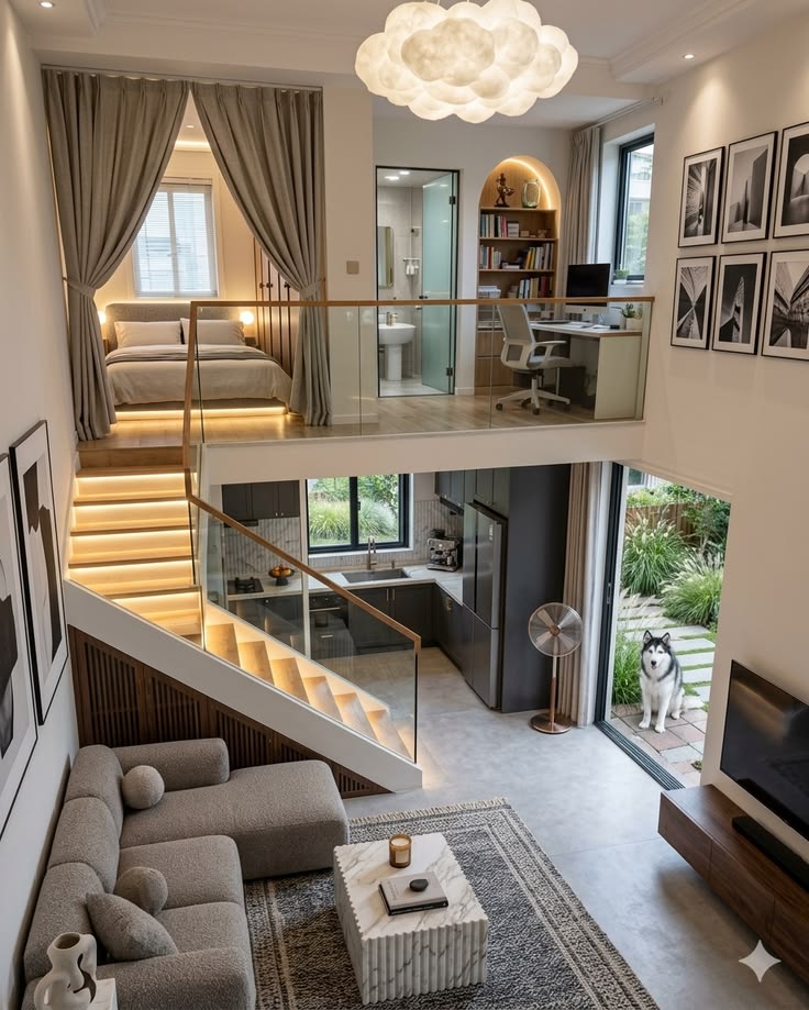 small living room layout with a luxurious look