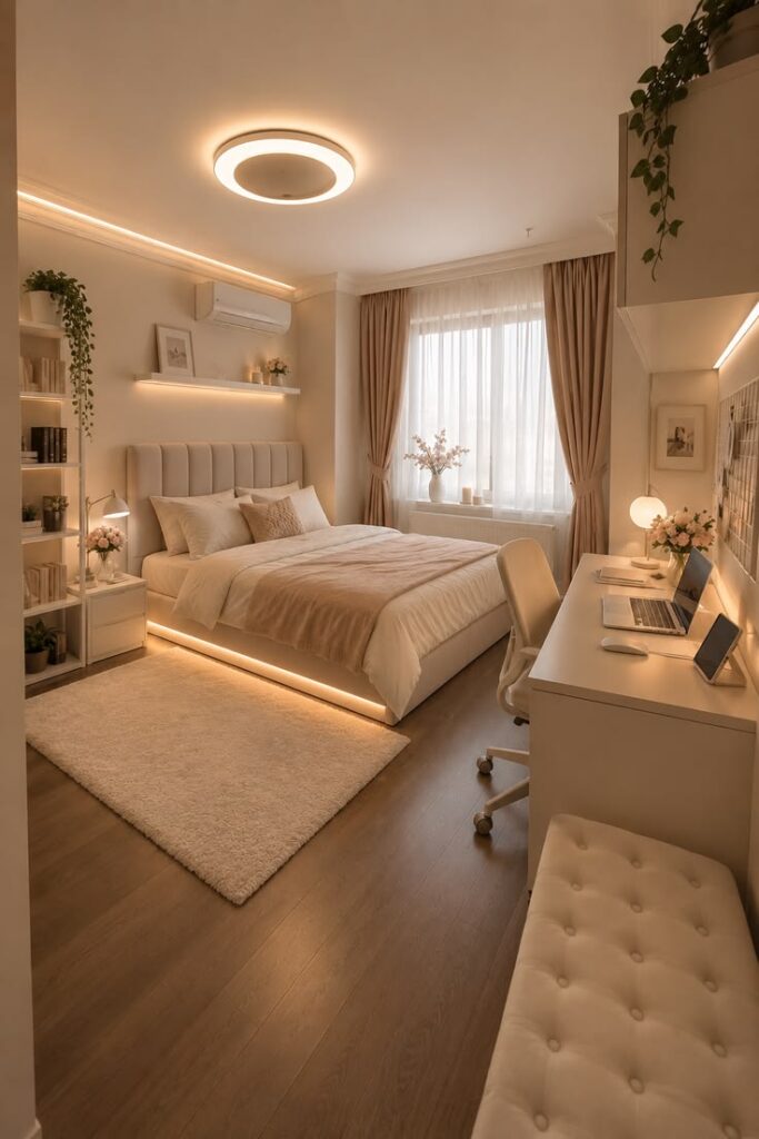 an elegant bedroom
