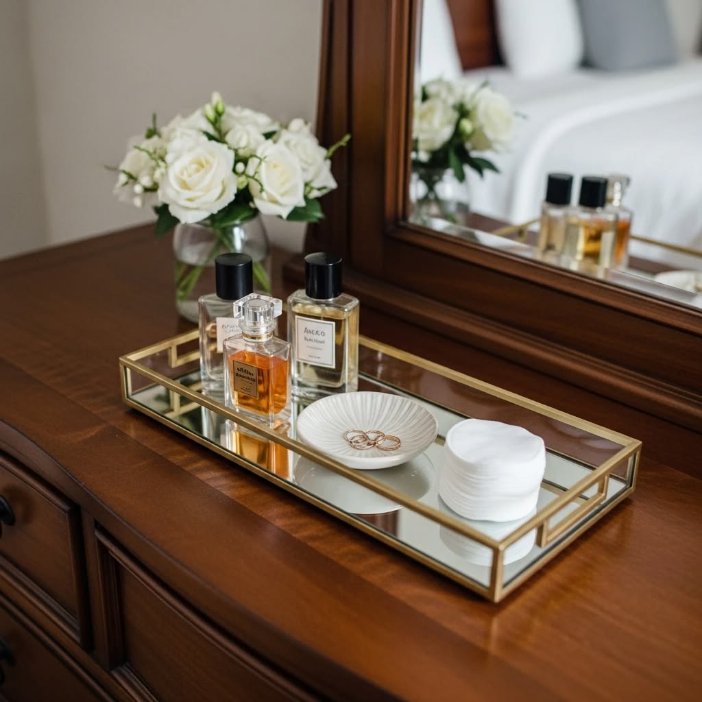 decor tray adding luxury to the room