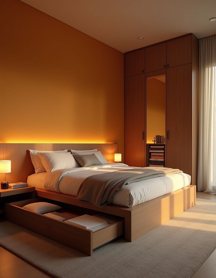 a well hidden bed frame that hides everyday cluster