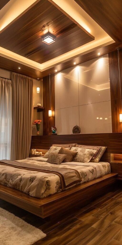 Natural wood adds warmth and timeless sophistication