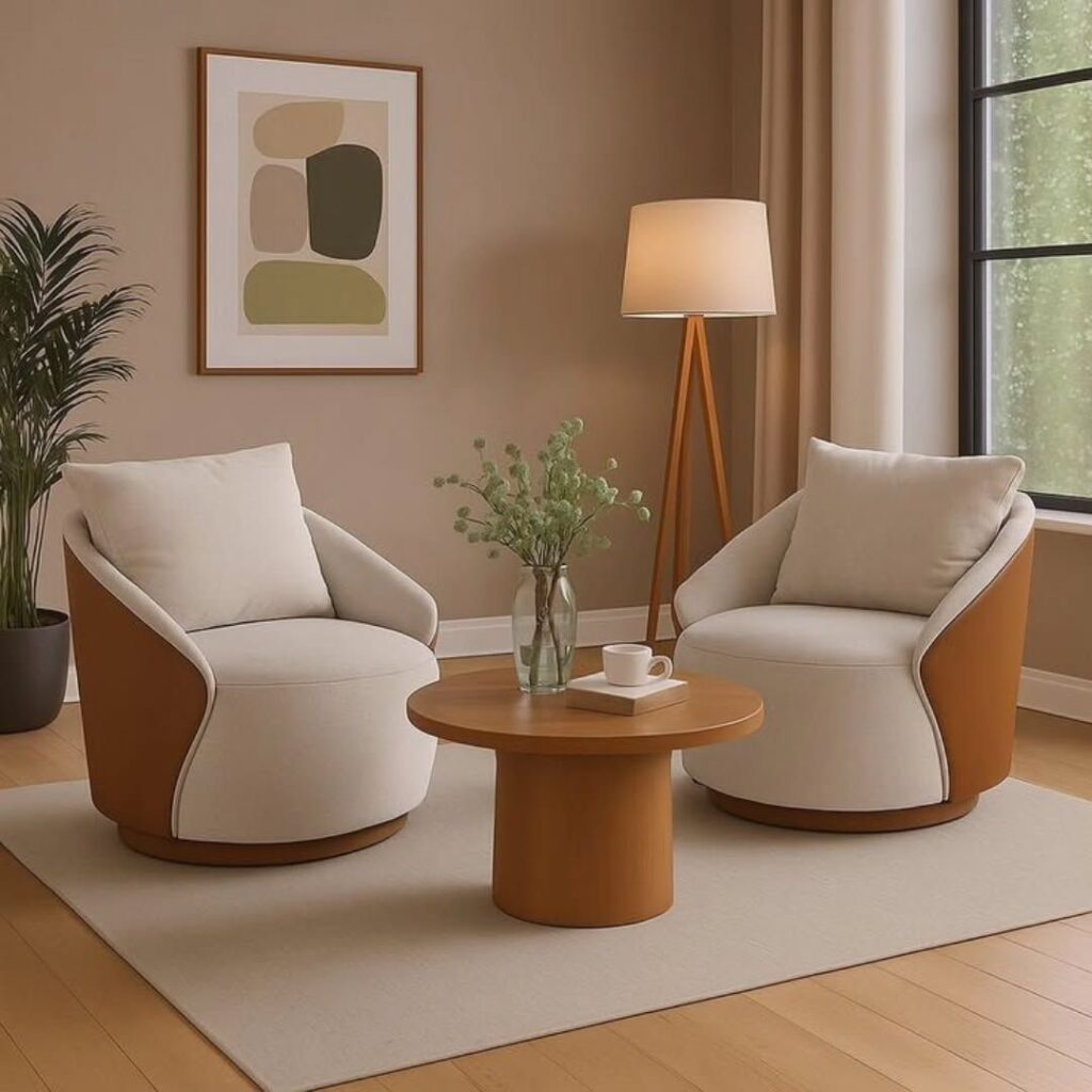 streamlined furniture creating space