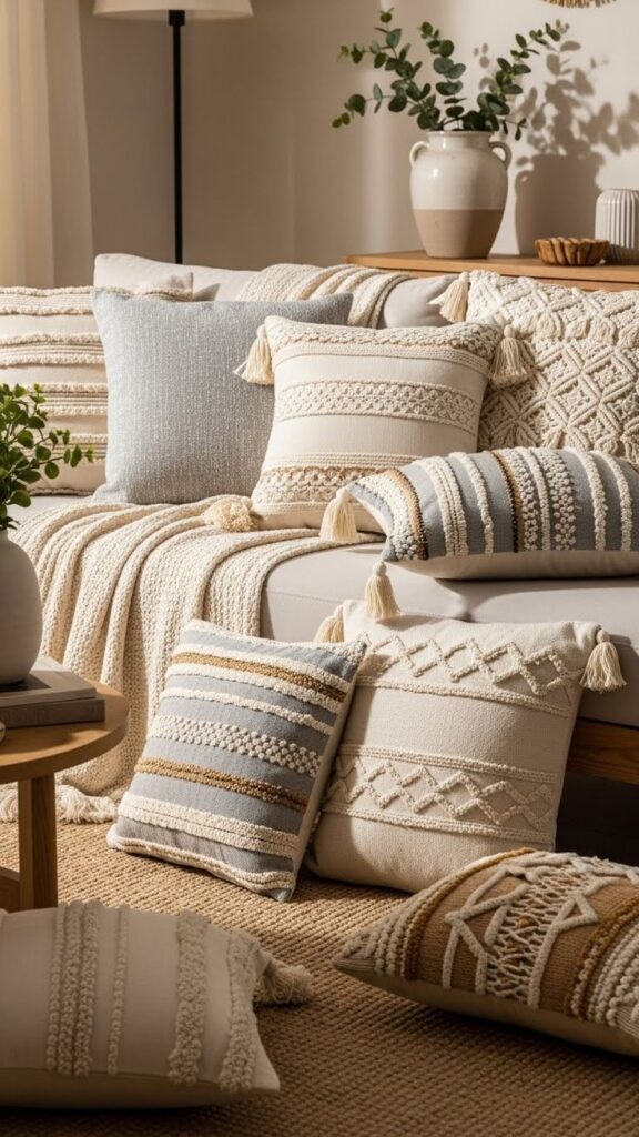 throw pillows