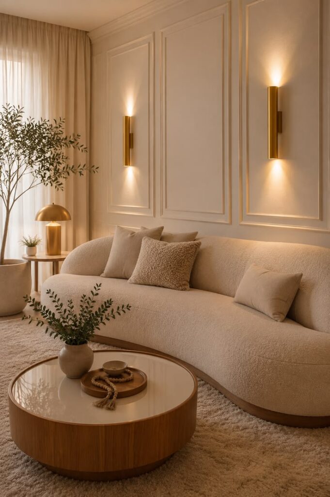 modern luxury living room with timeless decor