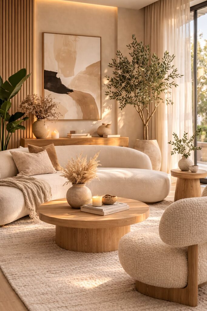 sofa with a curvy view
