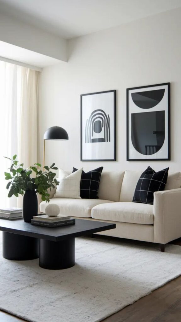 a rich black accent 