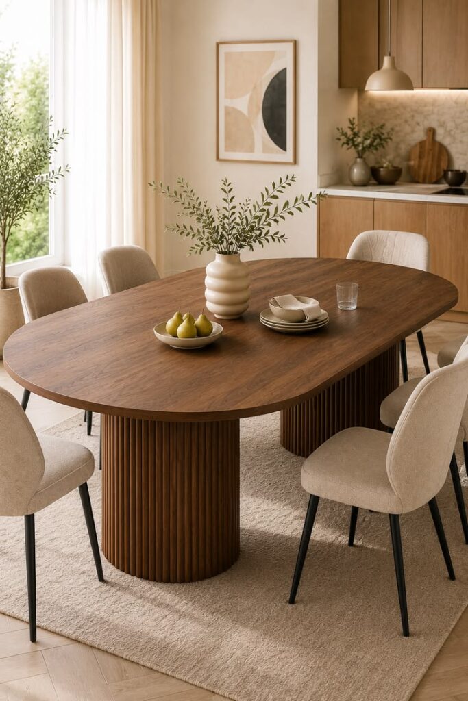 luxurious wood tones