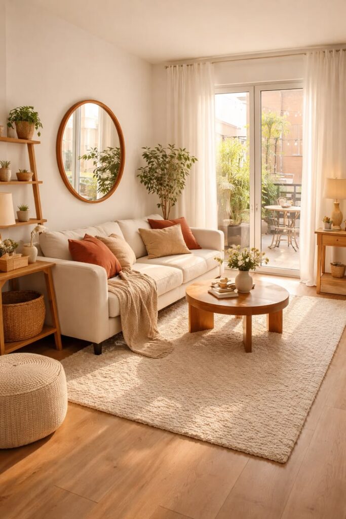  warm oak and walnut wood furniture with a timeless modern design.