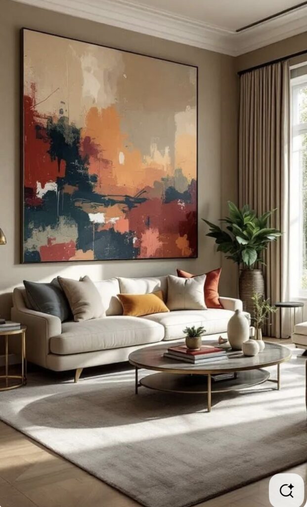 luxury living room with natural light