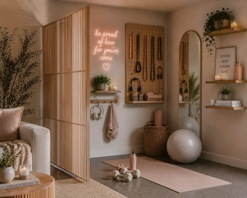 tiny living room designed with a clear purpose
