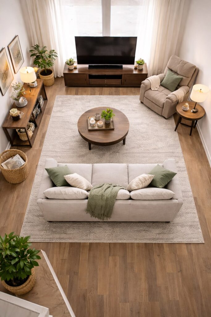 small living room layout using two chairs